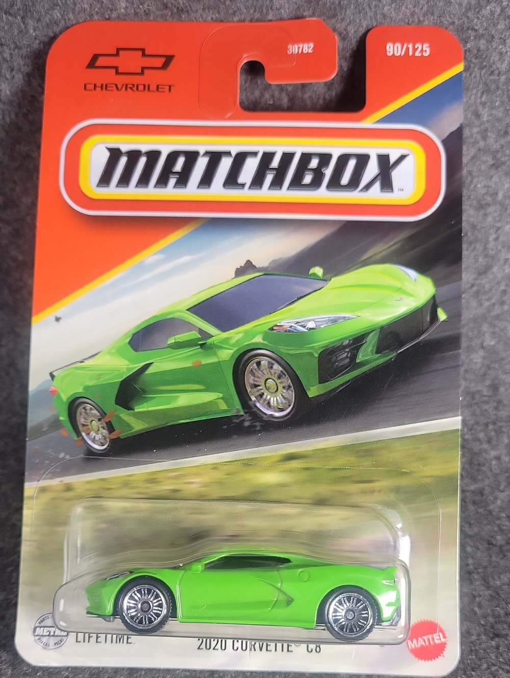 Matchbox Green 2020 Corvette C8 Toy Car